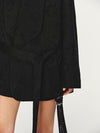INTO THE EAST 25 Autumn/Winter Dark Jacquard Tassel Lace-up Jacket/Vest/Shorts ITE-E1DGAW027BL20JK-HEI Jacket